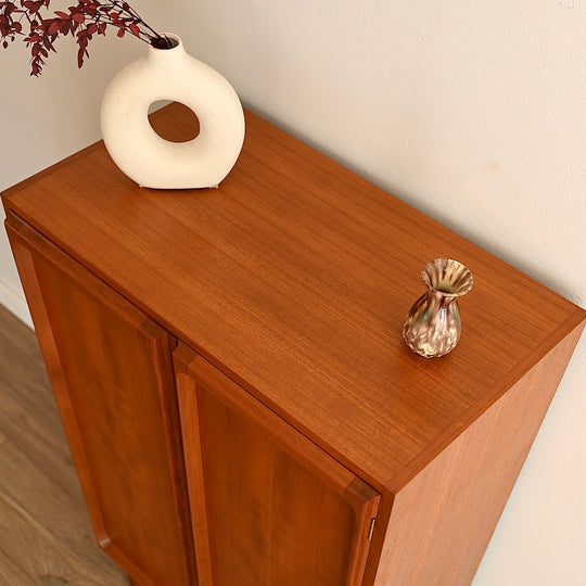 Mid Century Teak Sideboard Cabinet LP Record Cabinet by Chiswell
