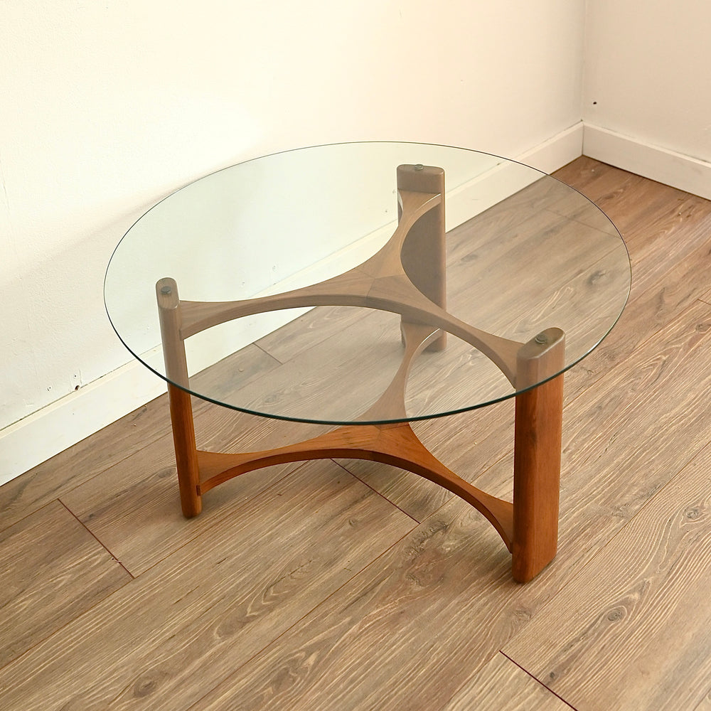 Mid Century 'Fondue' Coffee Table with Ottomans by TH Brown