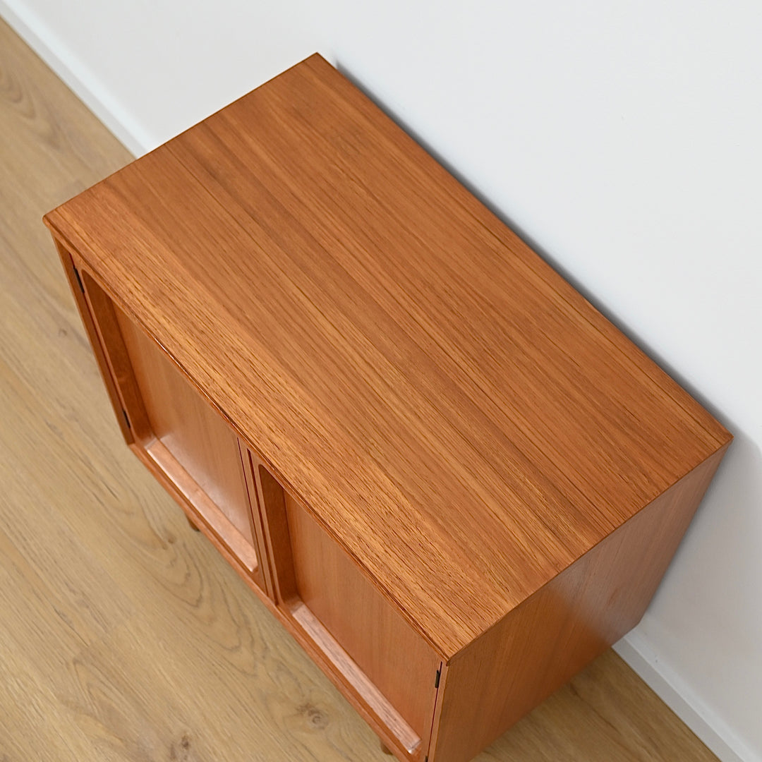 Mid Century Teak Sideboard LP Record Cabinet by Chiswell