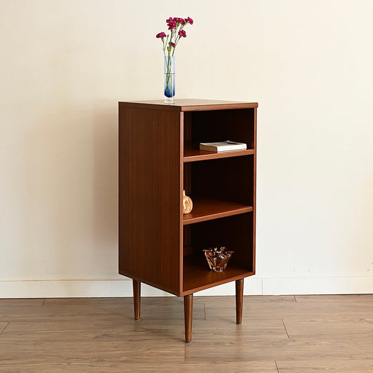 Mid Century Walnut Bookcase Bookshelf by Noblett