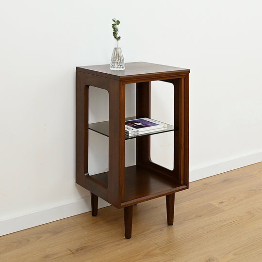Mid Century Walnut Bedside Table Nightstand or Sidetable by Chiswell
