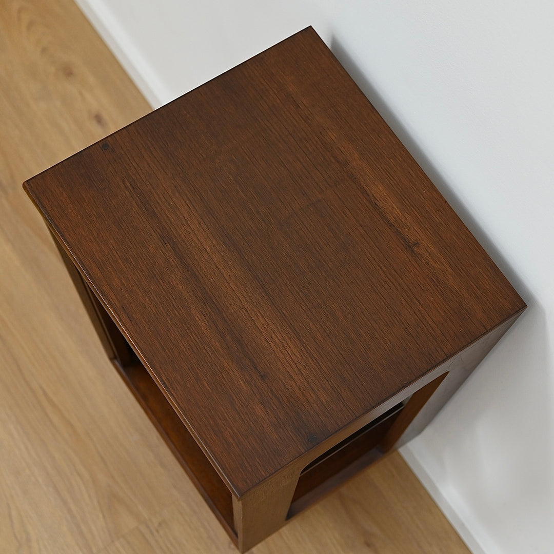 Mid Century Walnut Bedside Table Nightstand or Sidetable by Chiswell