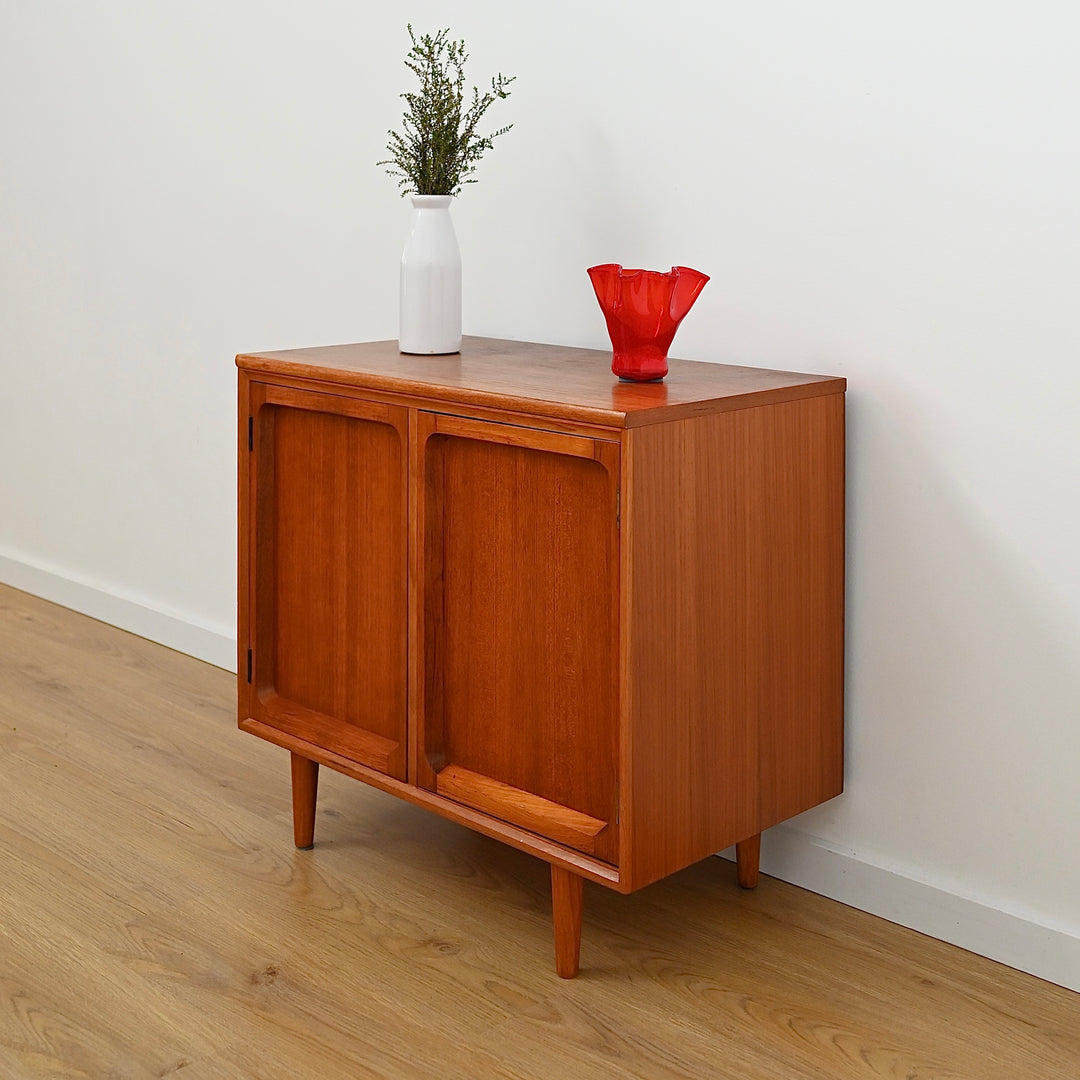 Mid Century Teak Sideboard LP Record Cabinet by Chiswell