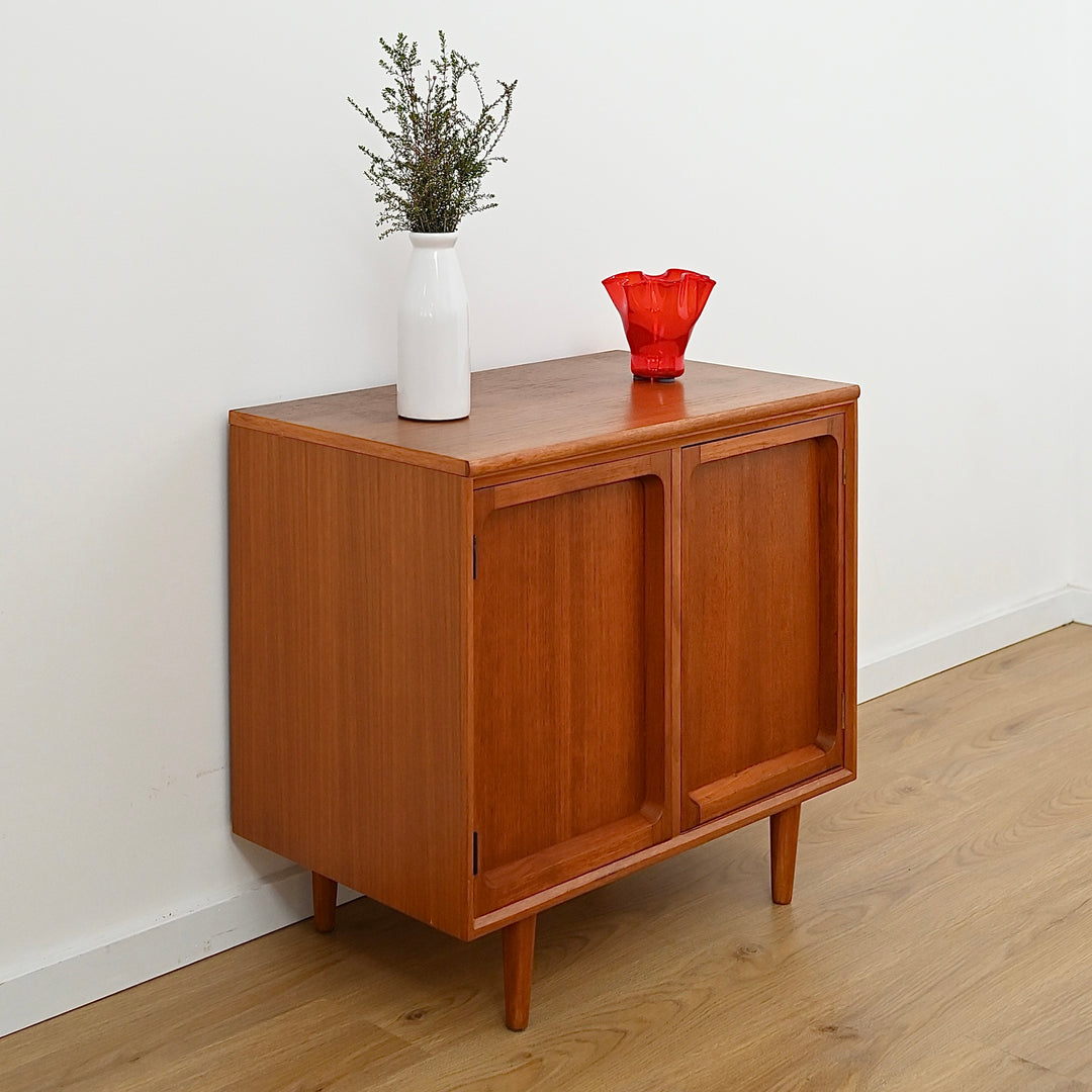 Mid Century Teak Sideboard LP Record Cabinet by Chiswell