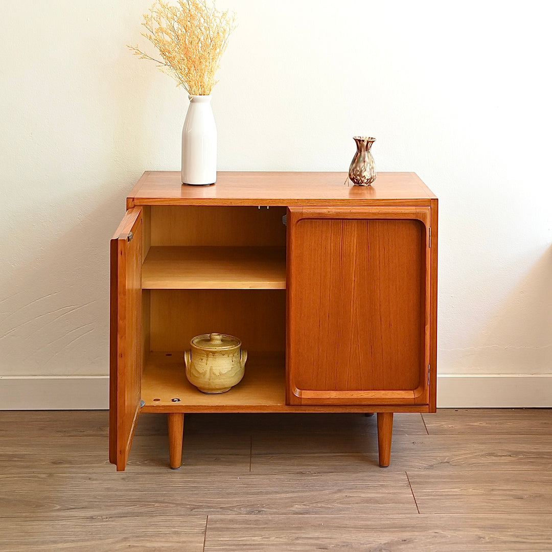 Mid Century Teak Sideboard LP Record Cabinet by Chiswell