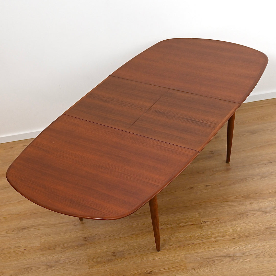 Parker Mid Century Extendable Walnut Dining Table D End Elliptical