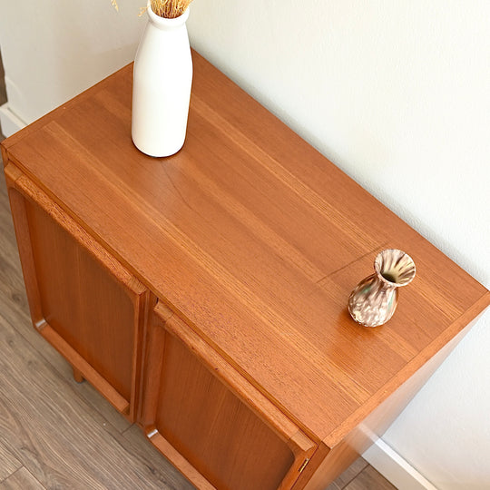 Mid Century Teak Sideboard LP Record Cabinet by Chiswell