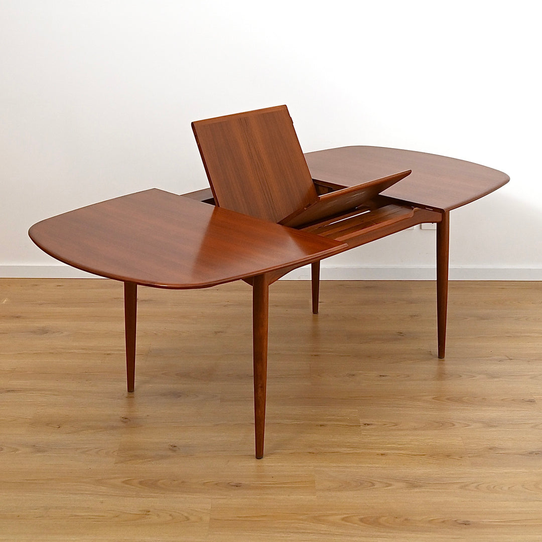 Parker Mid Century Extendable Walnut Dining Table D End Elliptical