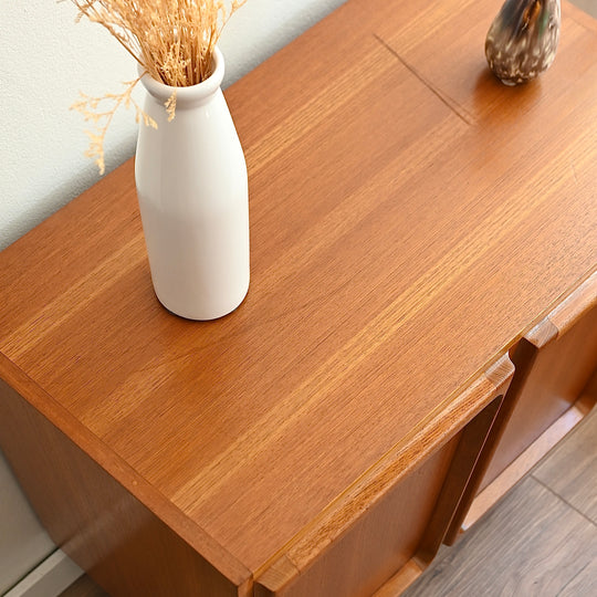 Mid Century Teak Sideboard LP Record Cabinet by Chiswell