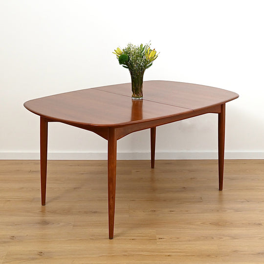 Parker Mid Century Extendable Walnut Dining Table D End Elliptical