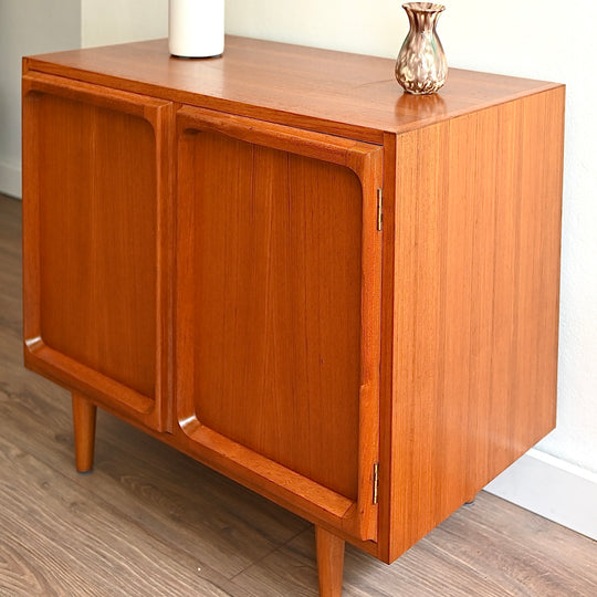 Mid Century Teak Sideboard LP Record Cabinet by Chiswell