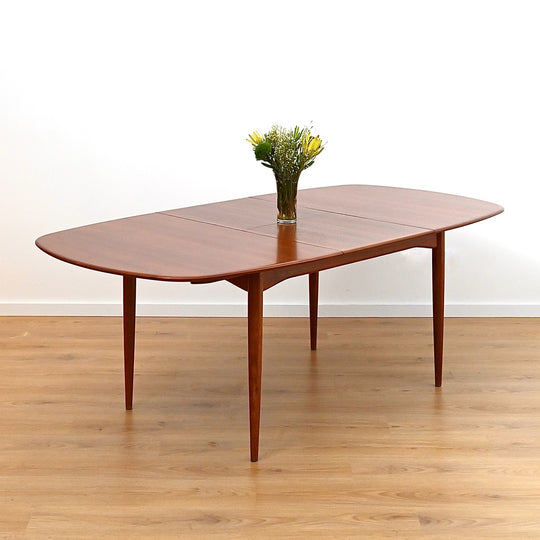 Parker Mid Century Extendable Walnut Dining Table D End Elliptical