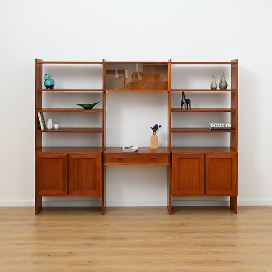 Mid Century Teak Modular Wall Unit, made in The United Kingdom