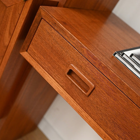 Mid Century Teak Modular Wall Unit, made in The United Kingdom