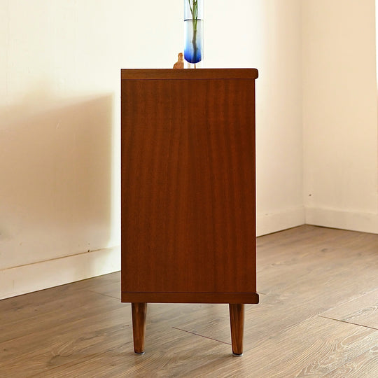Mid Century Walnut Bookcase Bookshelf by Noblett