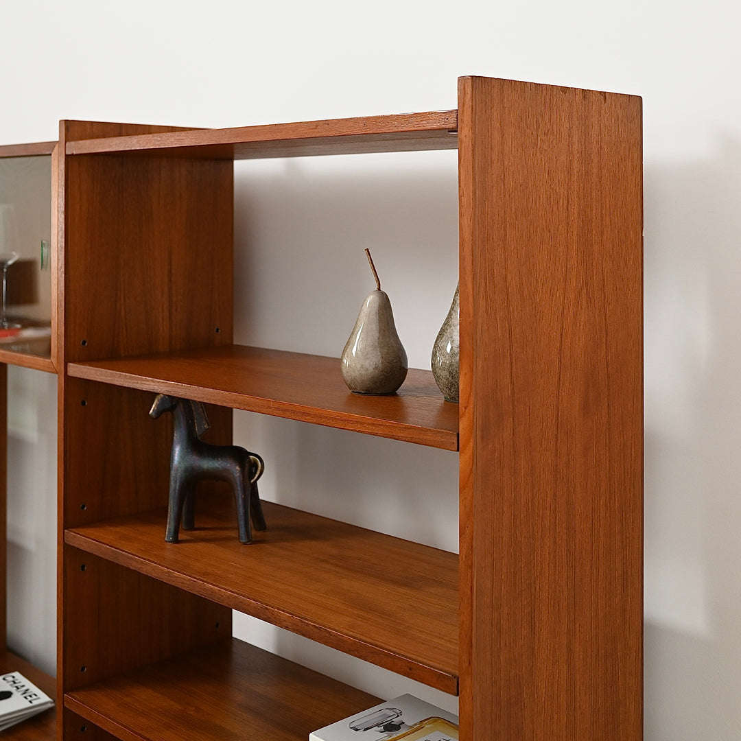 Mid Century Teak Modular Wall Unit, made in The United Kingdom