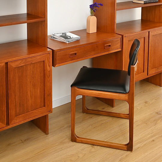 Mid Century Teak Modular Wall Unit, made in The United Kingdom