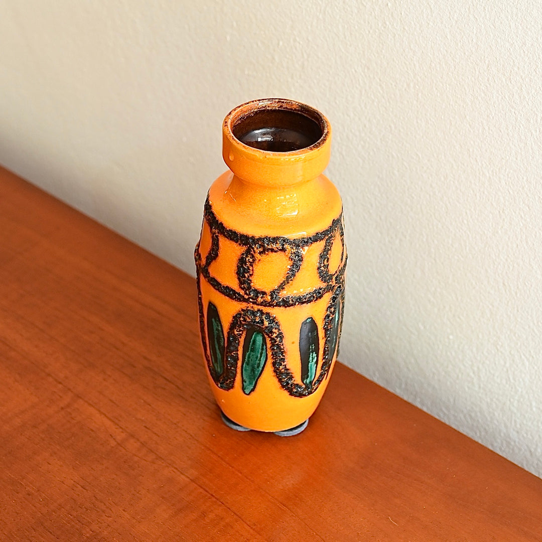 Mid Century Retro West German Small Ceramic Vase