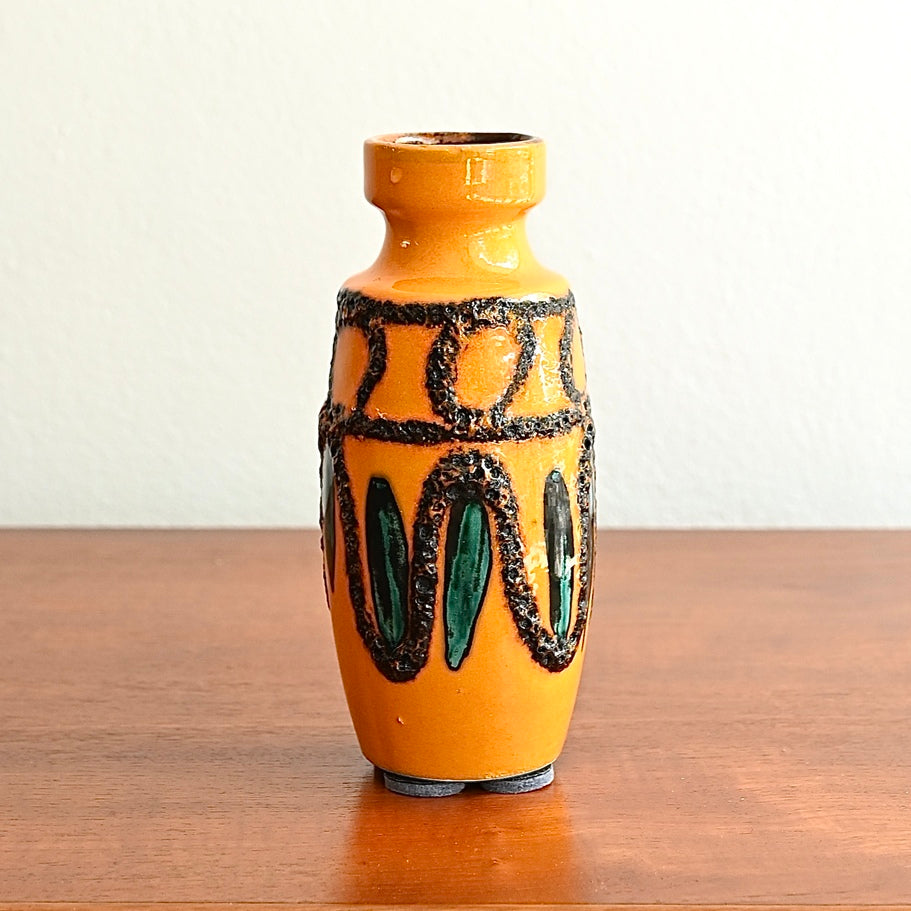 Mid Century Retro West German Small Ceramic Vase