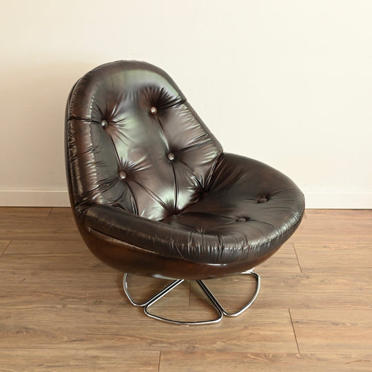 Retro 1970s Swivel Pod Armchair by Namco - multiple available