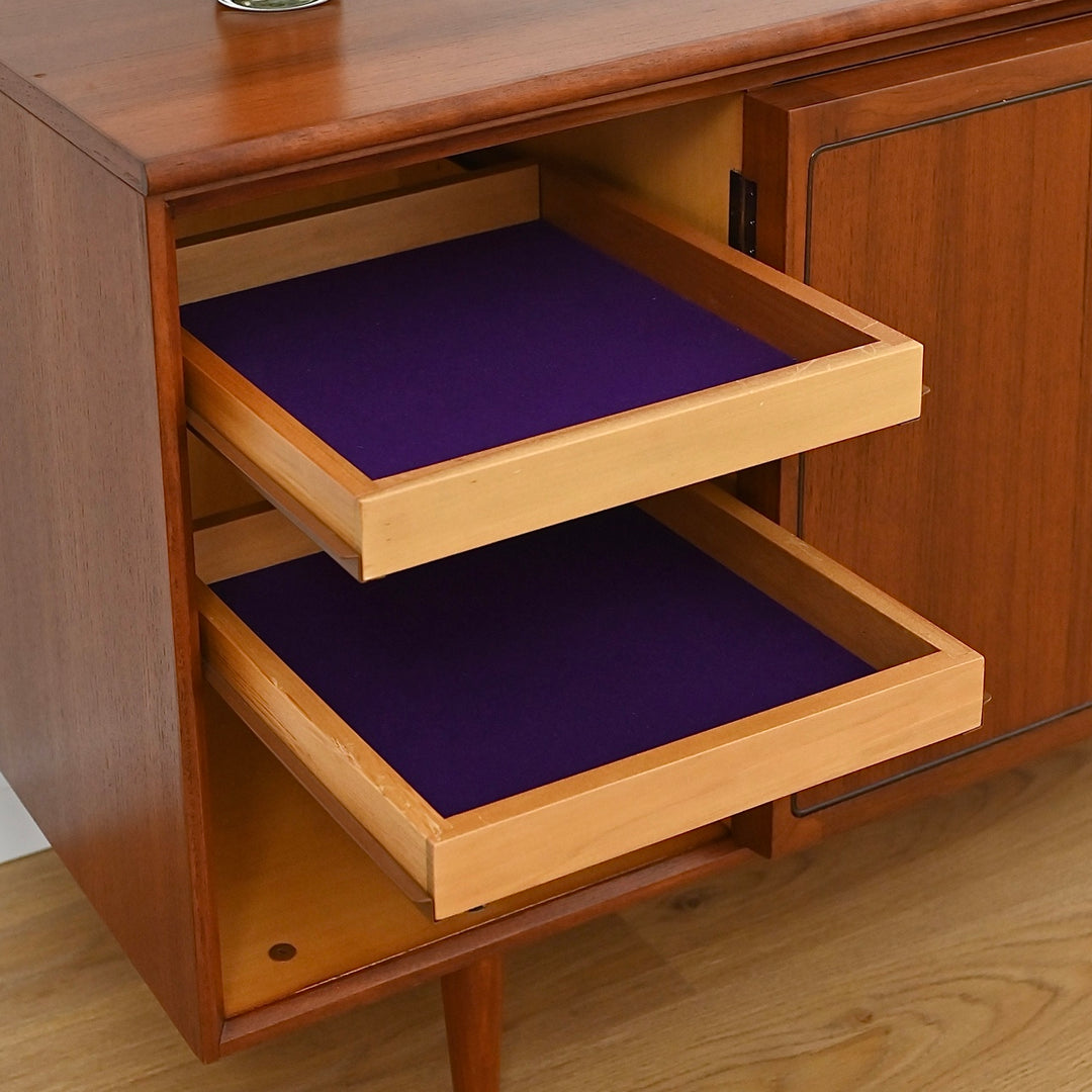  Mid Century Teak Sideboard Buffet by Chiswell