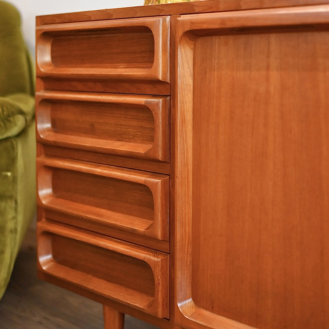 Mid Century Teak Sideboard LP Record Cabinet by Chiswell