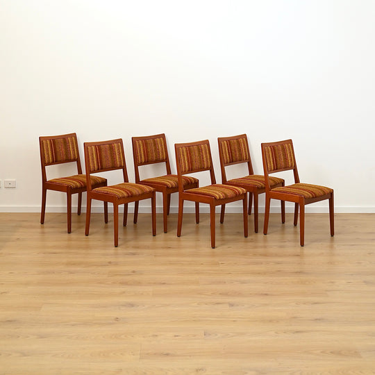 6x Mid Century Teak Dining Chairs by Parker
