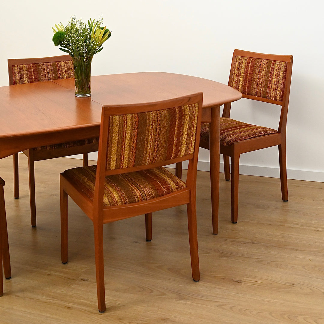 6x Mid Century Teak Dining Chairs by Parker