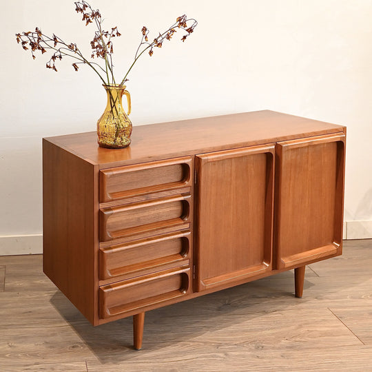 Mid Century Teak Sideboard LP Record Cabinet by Chiswell