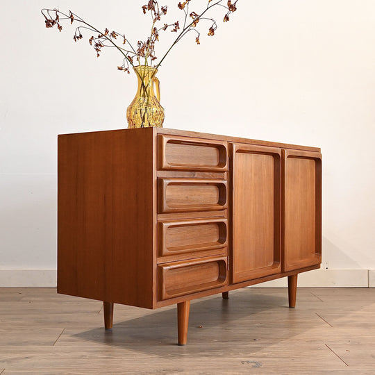 Mid Century Teak Sideboard LP Record Cabinet by Chiswell