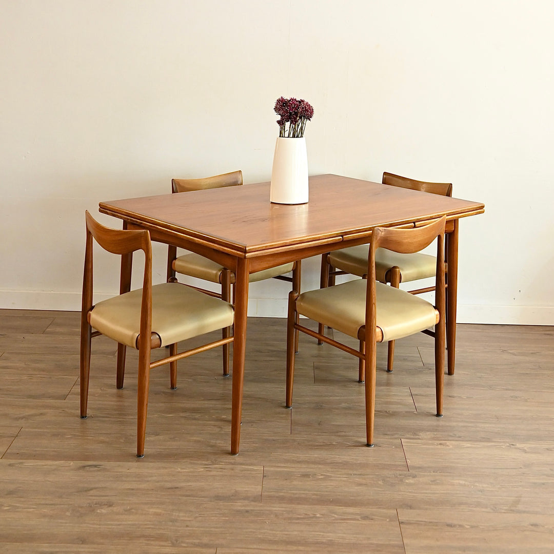 Mid Century Teak Extendable Dining Table by Moderntone