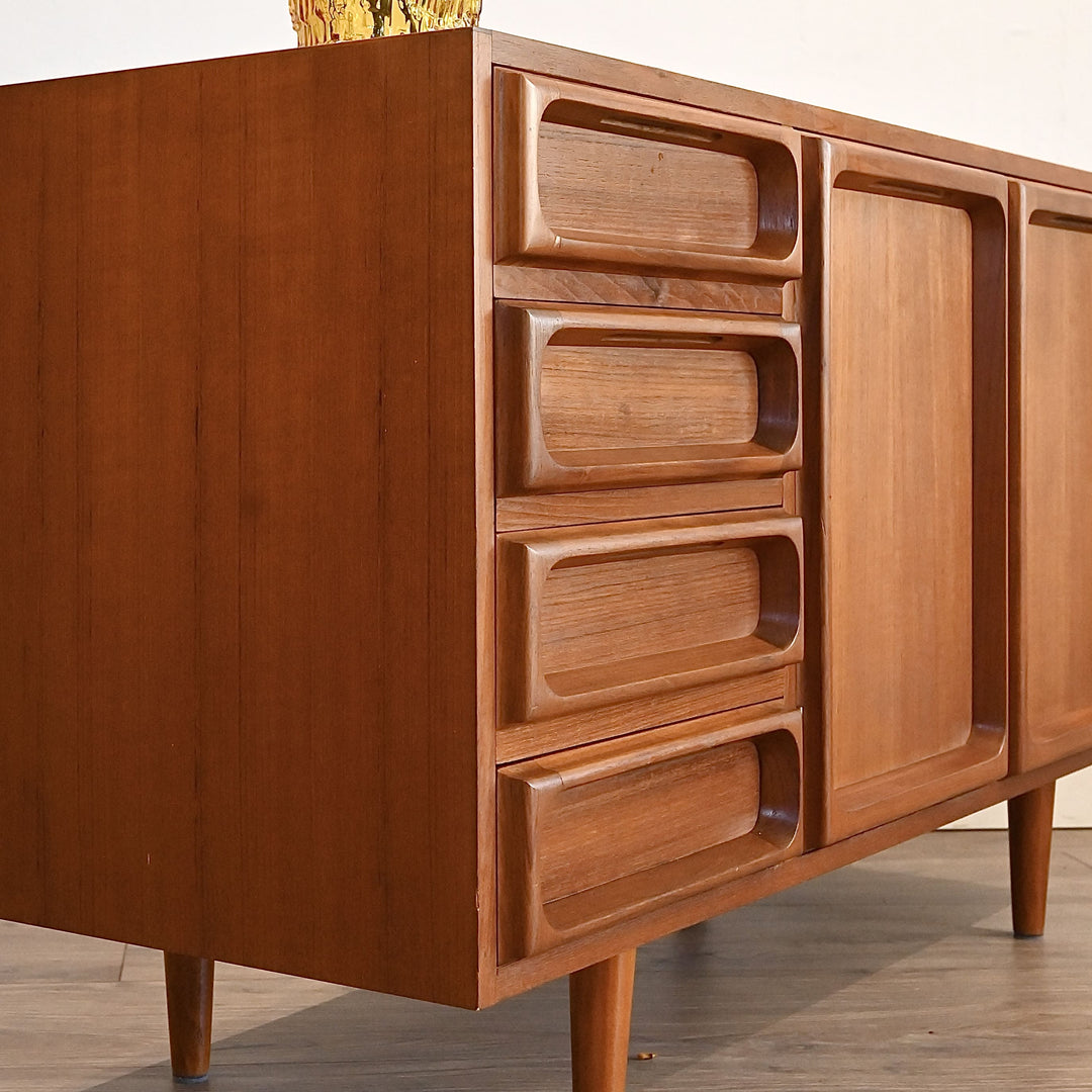 Mid Century Teak Sideboard LP Record Cabinet by Chiswell