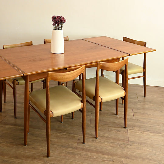 Mid Century Teak Extendable Dining Table by Moderntone