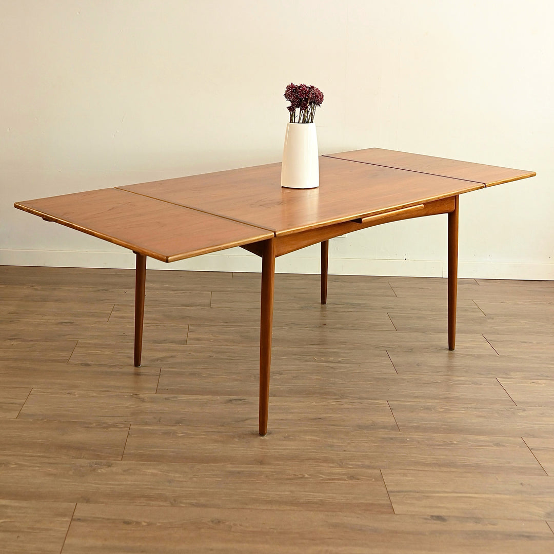 Mid Century Teak Extendable Dining Table by Moderntone