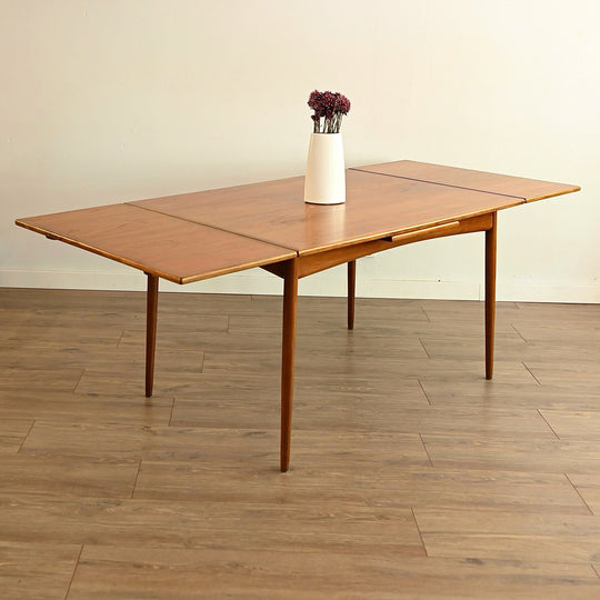 Mid Century Teak Extendable Dining Table by Moderntone