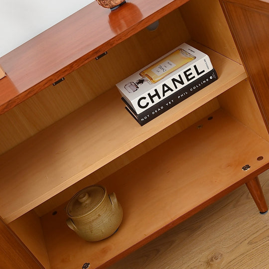 Mid Century Teak Sideboard LP Record Cabinet by Chiswell