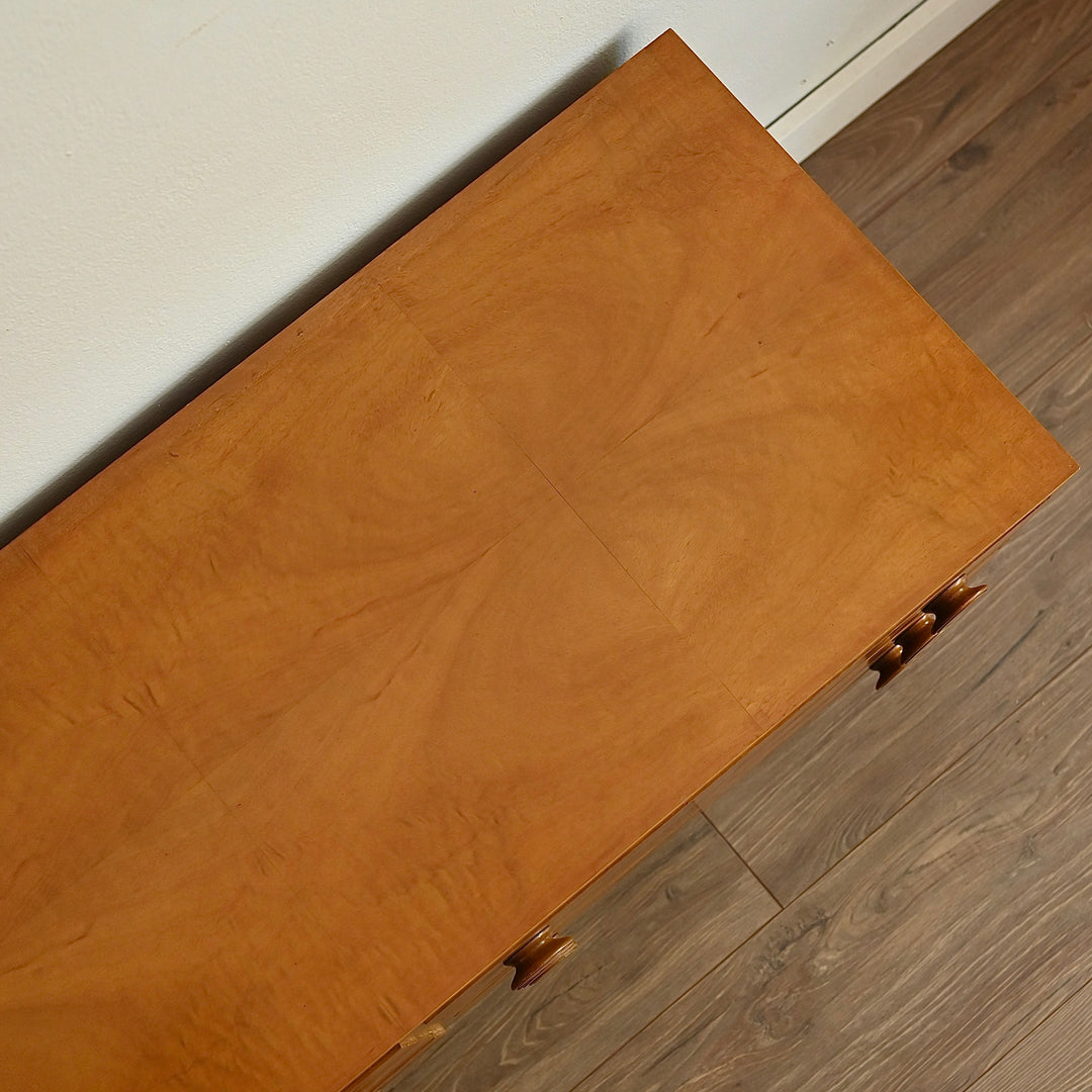 Mid Century Maple Sideboard Dresser Drawers Low Boy