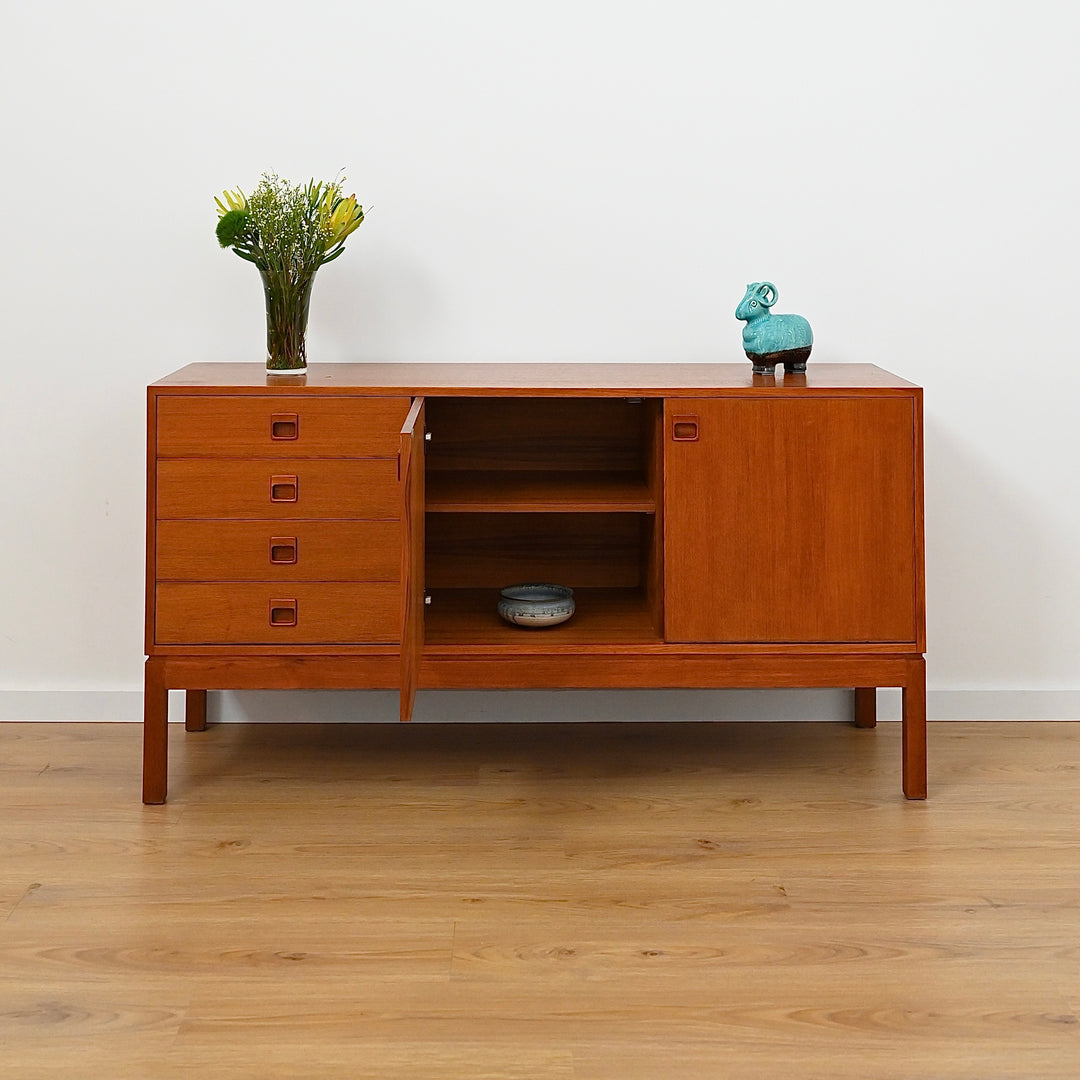 Mid Century Teak Sideboard made in Netherlands - Refinished 