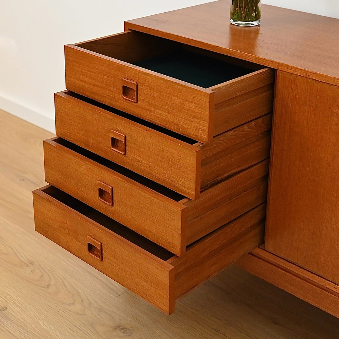 Mid Century Teak Sideboard made in Netherlands - Refinished 