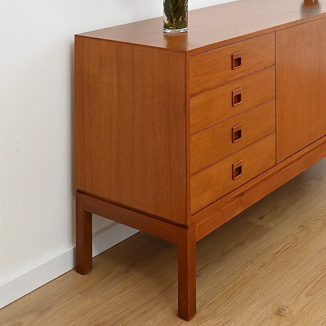 Mid Century Teak Sideboard made in Netherlands - Refinished 