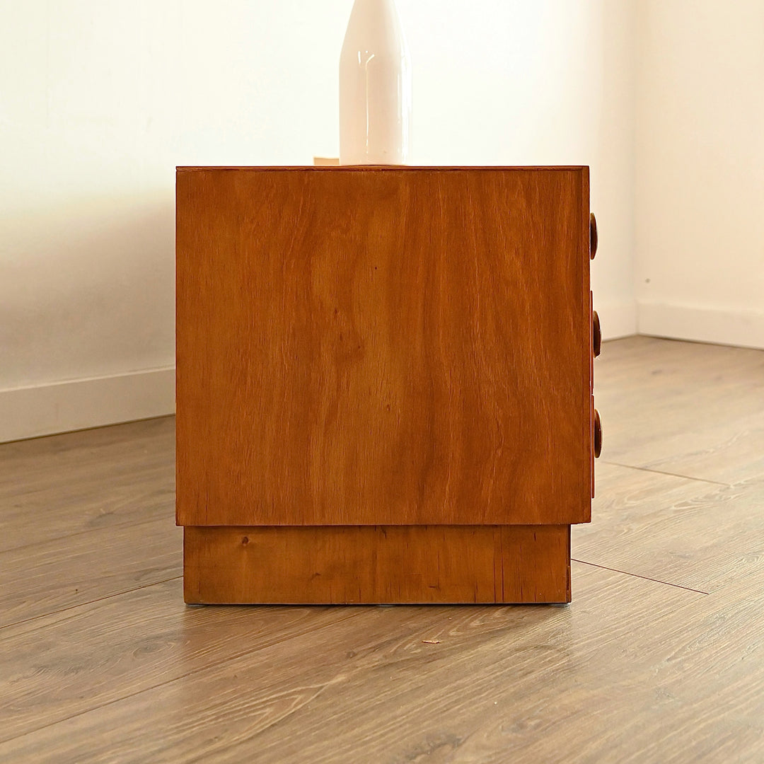 Mid Century Maple Sideboard Dresser Drawers Low Boy