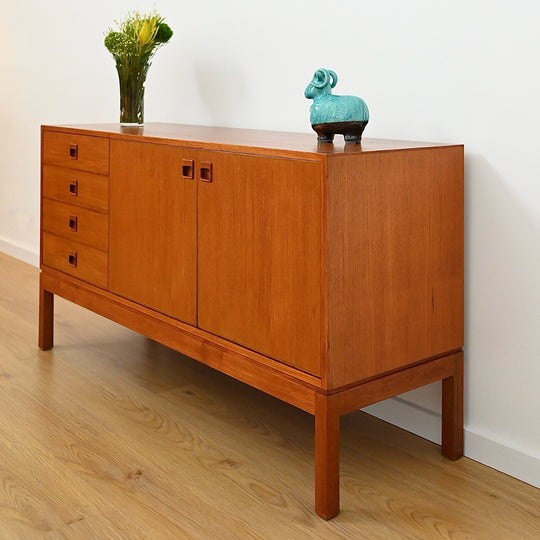Mid Century Teak Sideboard made in Netherlands - Refinished 
