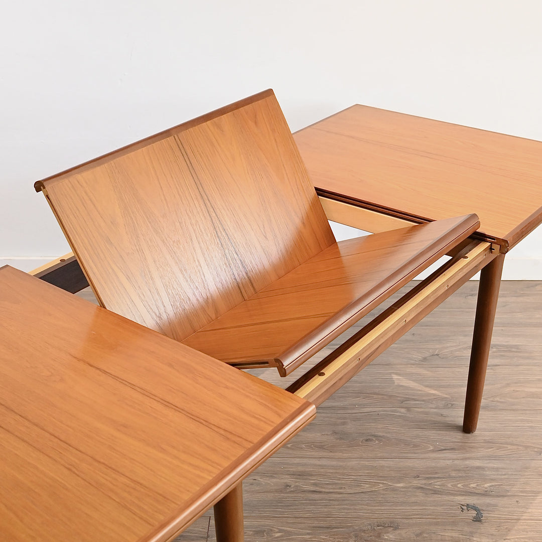 Mid Century Teak Extendable Dining Table made in the UK