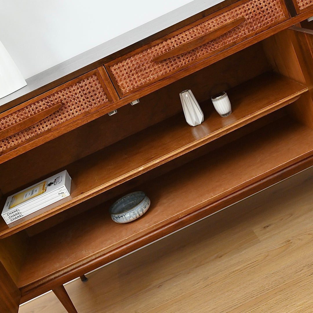Mid Century Blackbean Sideboard by Schulim Krimper