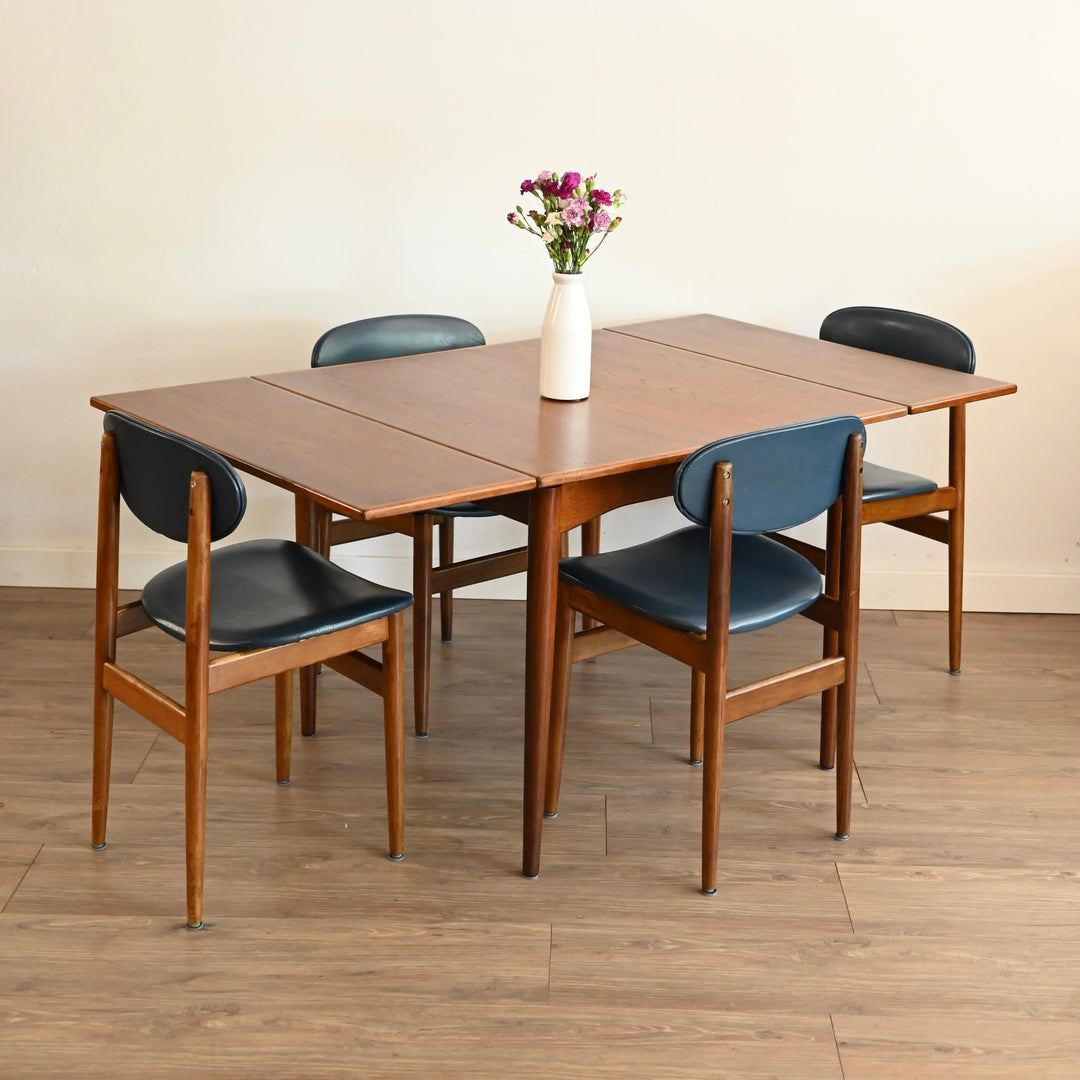 Parker Teak Nordic Square Extendable Dining Table