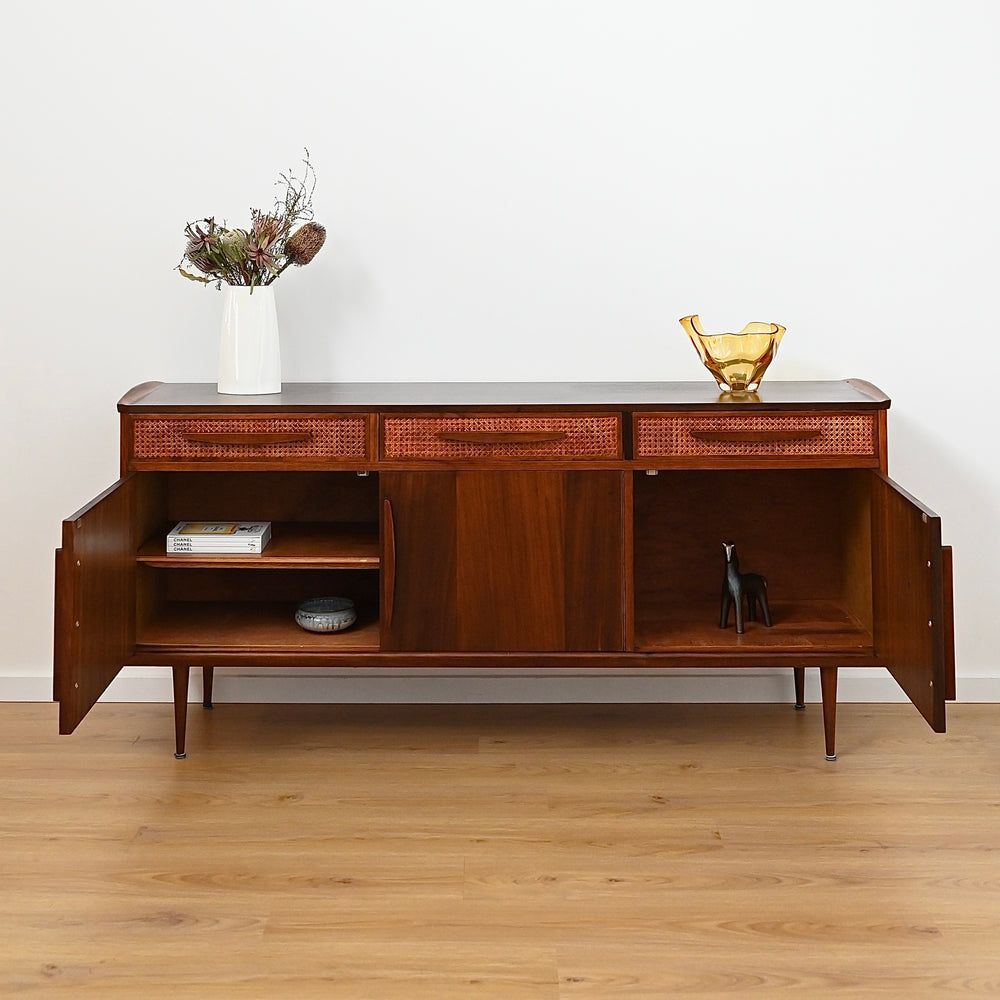 Mid Century Blackbean Sideboard by Schulim Krimper