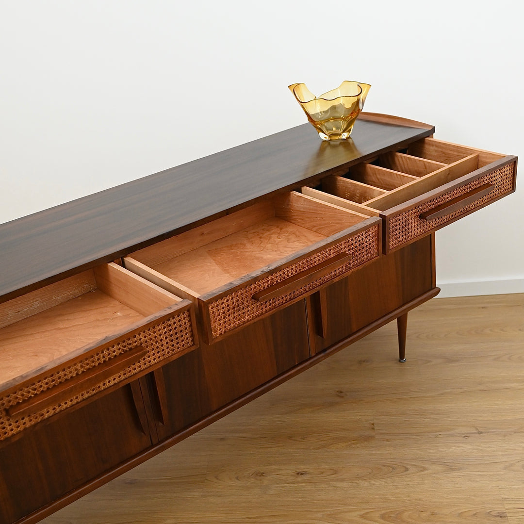 Mid Century Blackbean Sideboard by Schulim Krimper