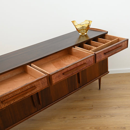 Mid Century Blackbean Sideboard by Schulim Krimper