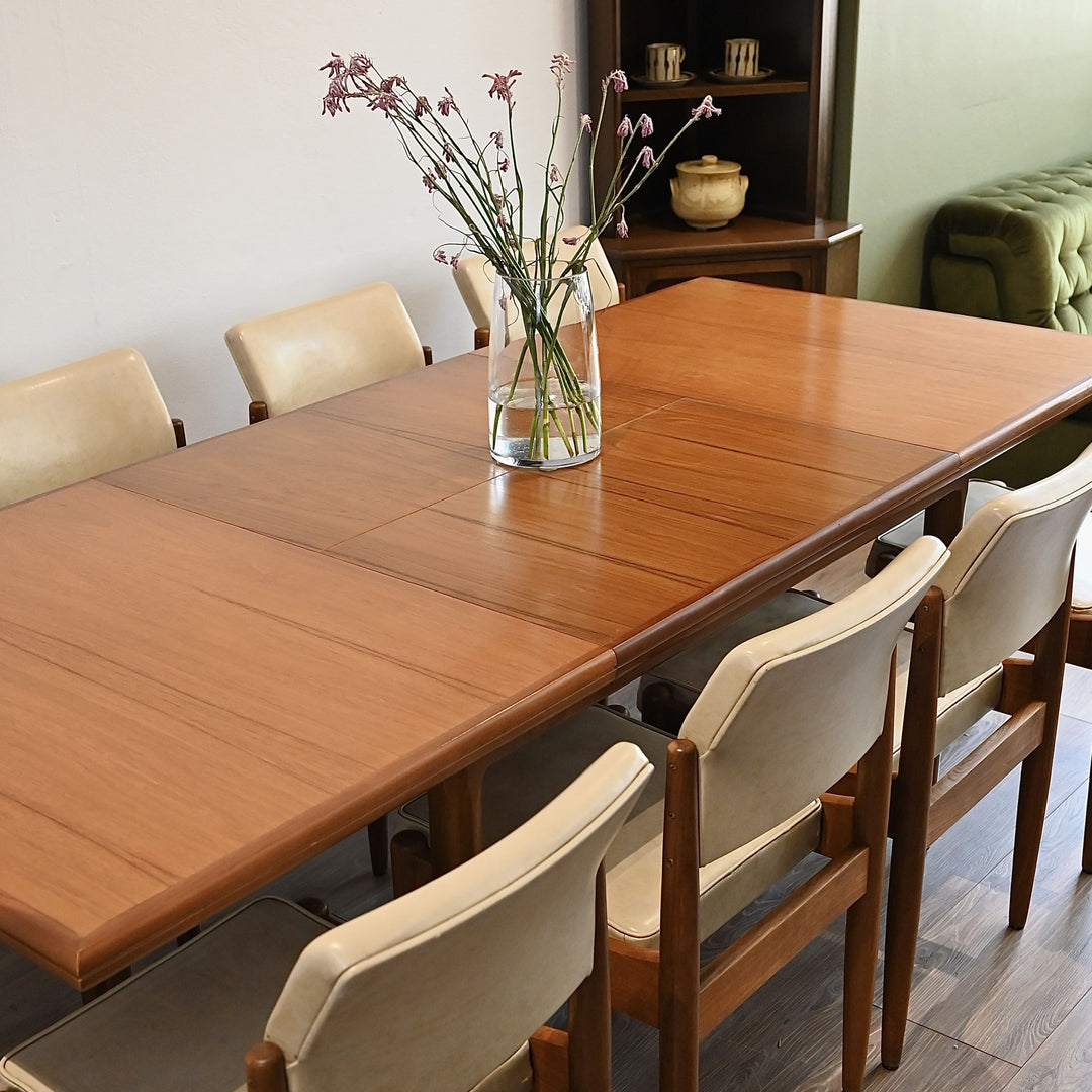 Mid Century Teak Extendable Dining Table made in the UK