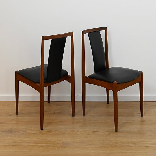 6x Mid Century T-Back Dining Chairs by TH Brown